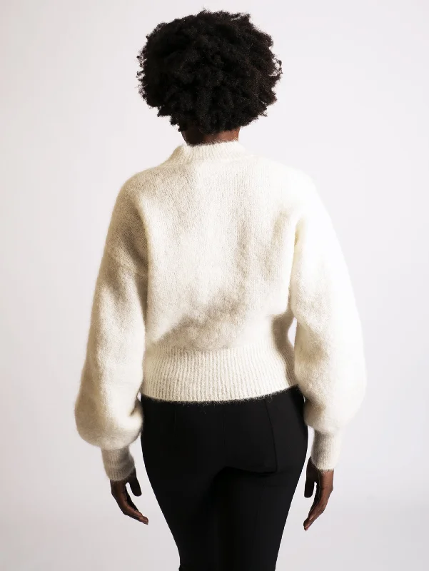 Maglia in Mohair Bianco