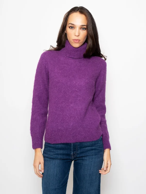 Maglia Collo Alto Viola