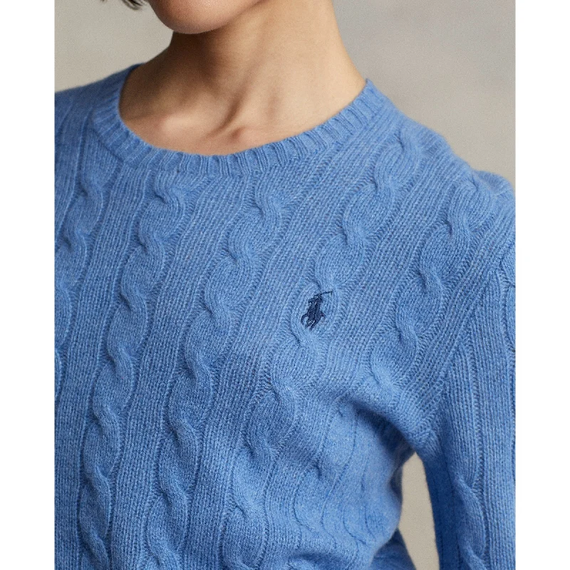 Maglia a Trecce Julianna Blu Lago