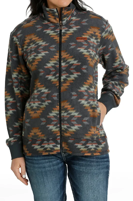 Cinch Women’s Navy Aztec Fleece Jacket