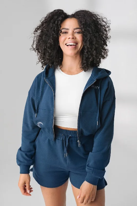 The Mantra Zip - Navy - Moon