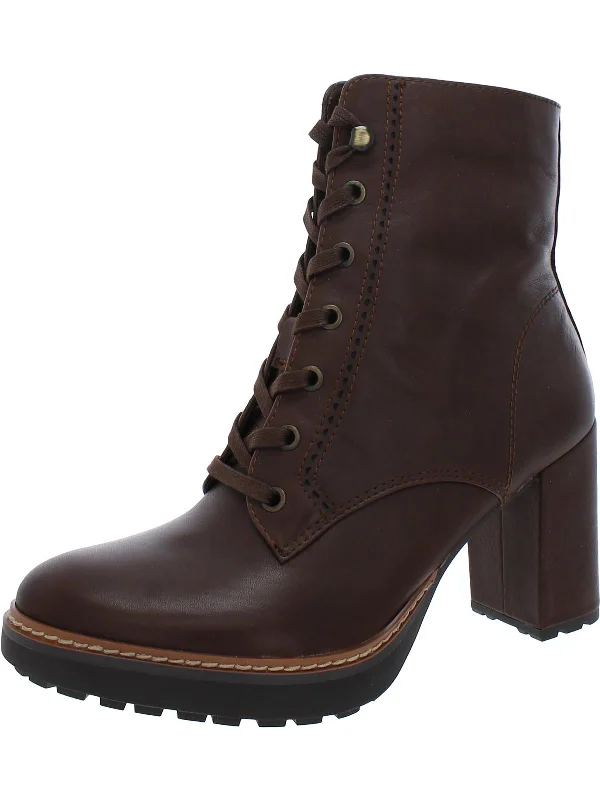 Callie Womens Leather Ankle Boots