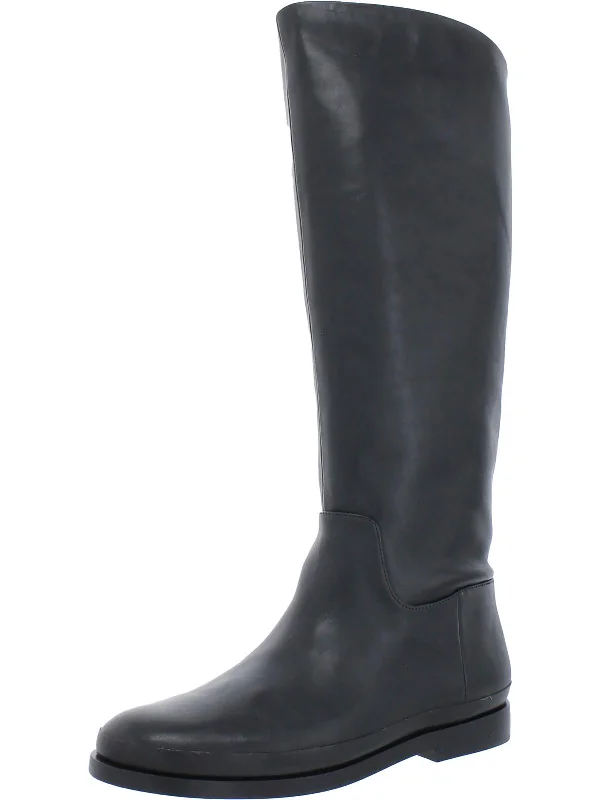 Carleigh Womens Solid Pull On Knee-High Boots