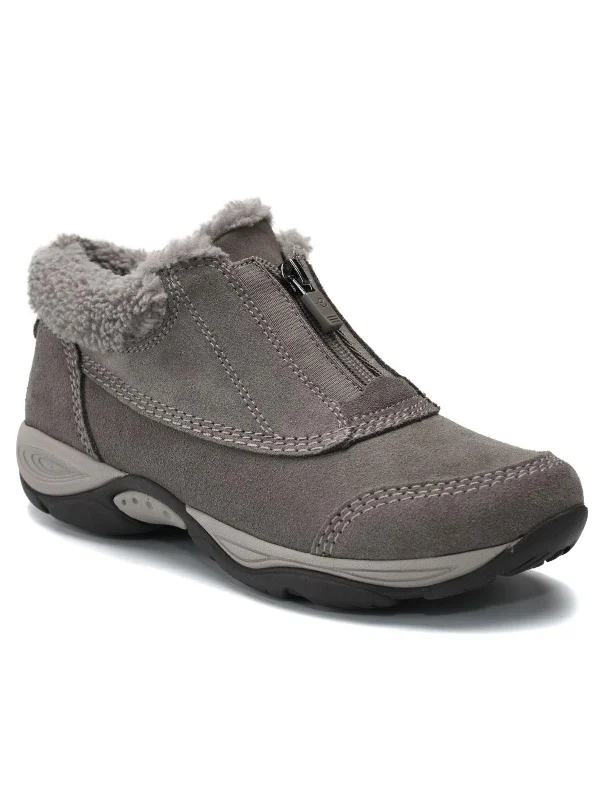 Exclaim Womens Suede Ankle Booties