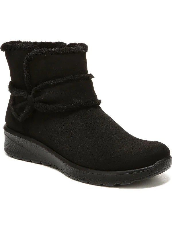 Glaze Womens Pull-on Casual Ankle Boots