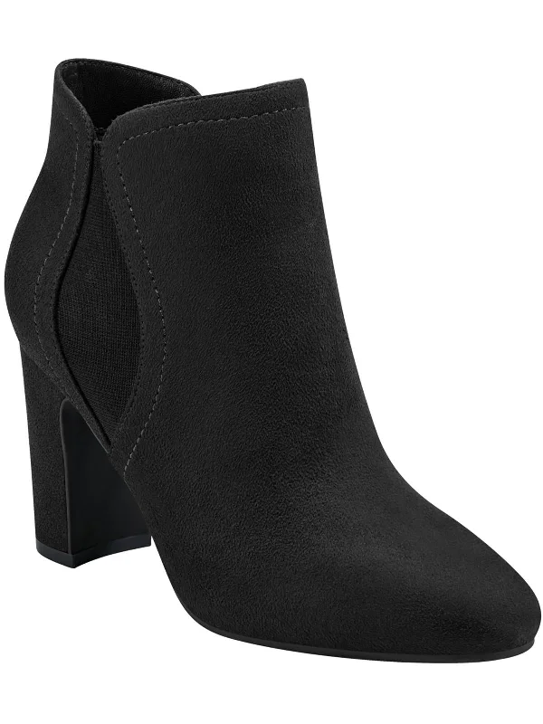 Kella 2 Womens Faux Suede Side Zip Ankle Boots