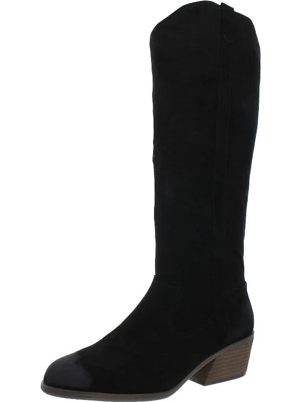 Lovely Womens Faux Suede Tall Knee-High Boots