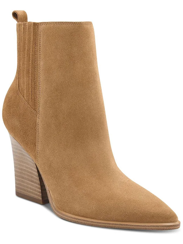 Mariel Womens Suede Zipper Chelsea Boots