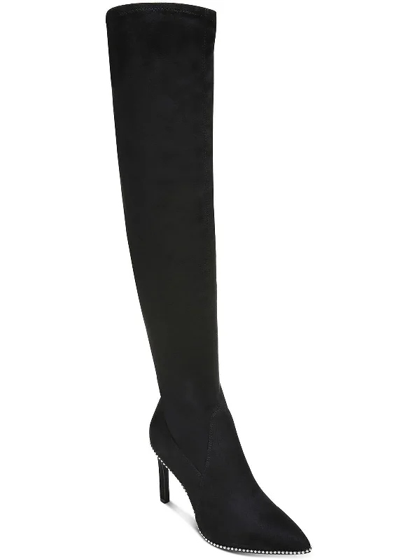 Milliee Womens Faux Suede Tall Knee-High Boots