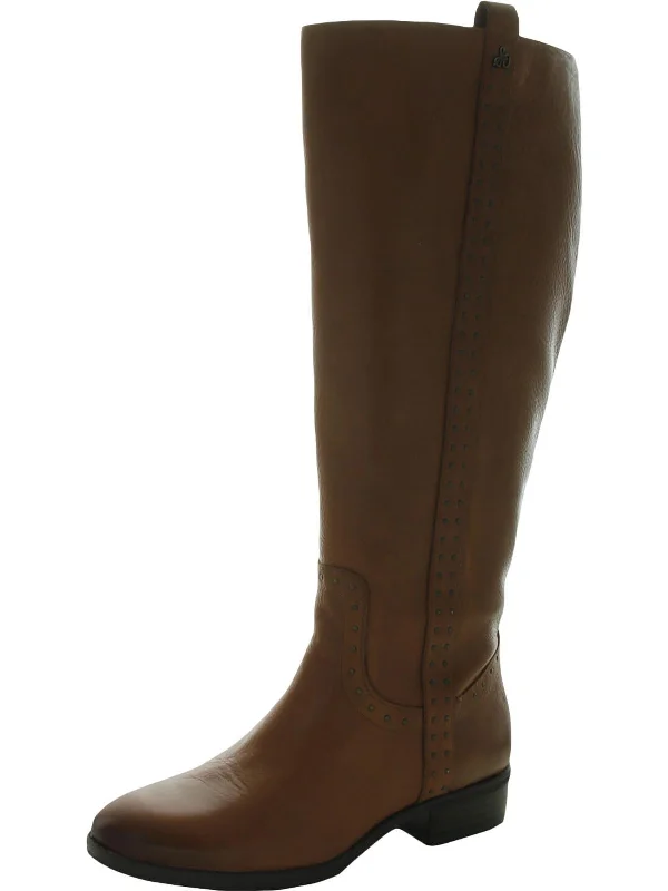 Prina 2 Womens Leather Wide Calf Riding Boots