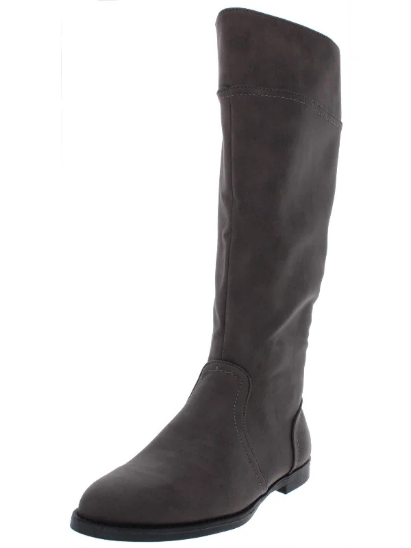 Rebecca II Womens Faux Leather Tall Knee-High Boots