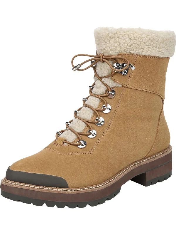 Rosella Womens Lace-Up Faux Fur Lined Winter Boots