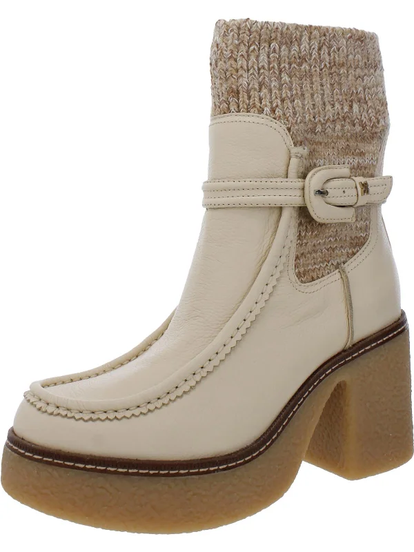 Sidney Womens Leather Australian Wool Mid-Calf Boots