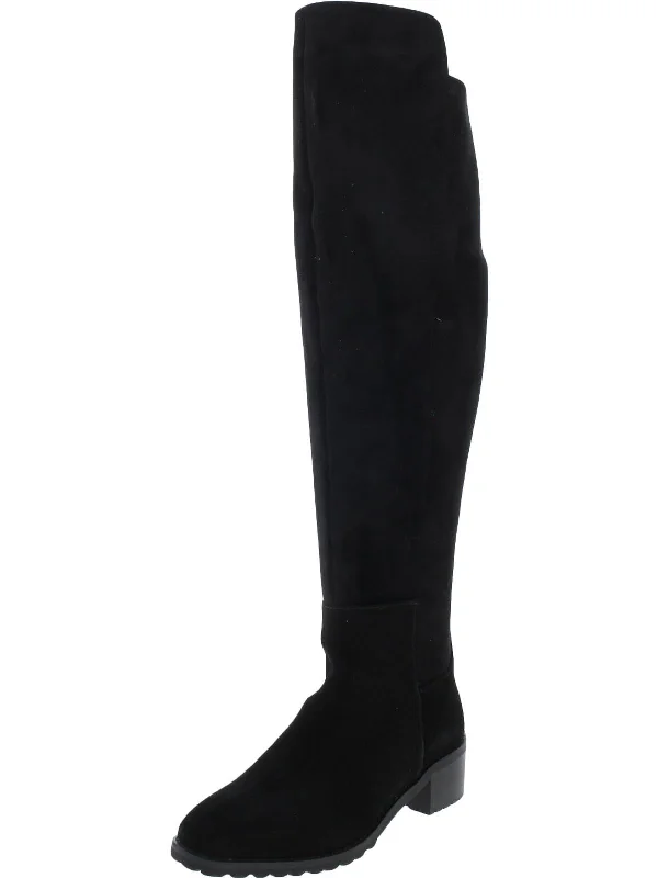 Sierra Womens Faux Suede Tall Knee-High Boots