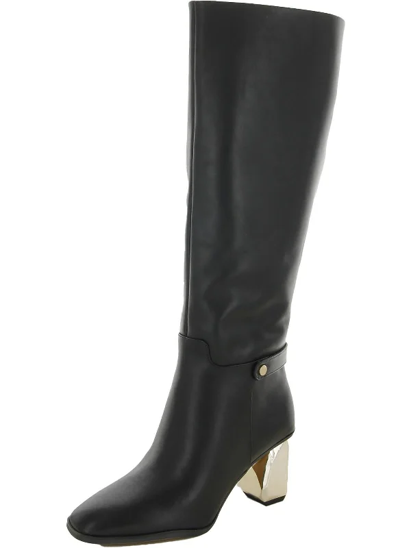 Tiera High Womens Leather Tall Knee-High Boots