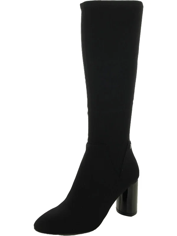 Tivi Womens Dressy Pull On Knee-High Boots