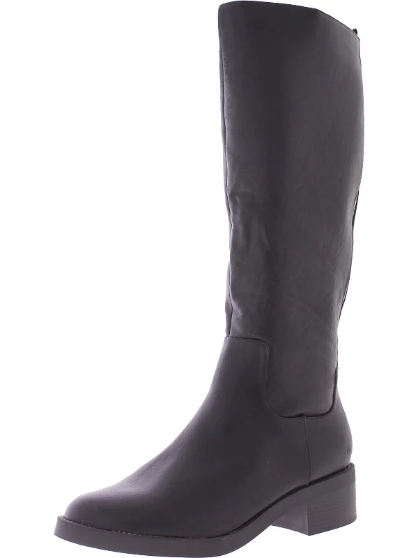 Womens Round Toe Riding Boot Knee-High Boots