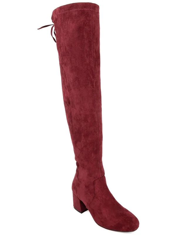 Womens Zipper Dressy Over-The-Knee Boots