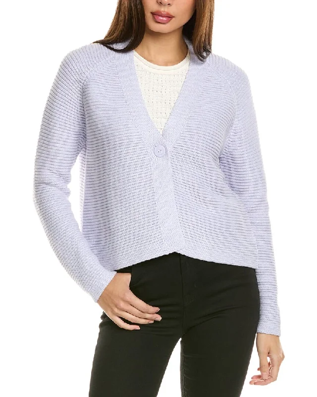 Forte Cashmere Garter Button Cardigan