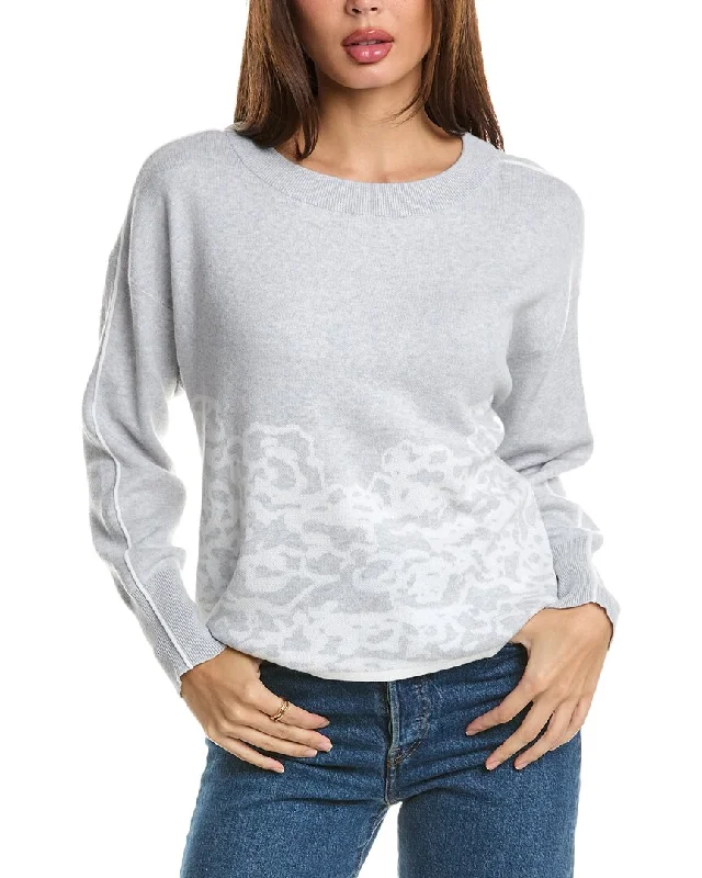 Forte Cashmere Swirl Cashmere-Blend Pullover