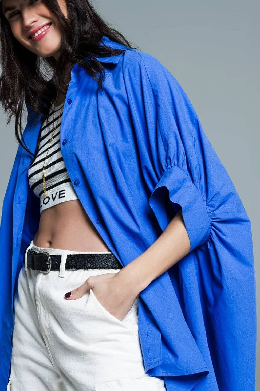 Oversized Shirt Blue