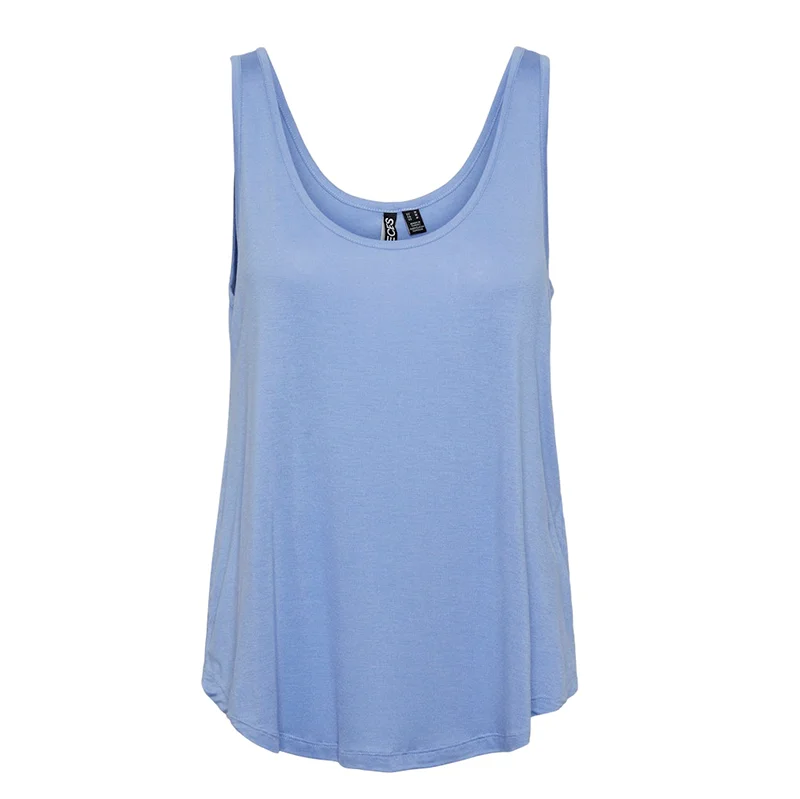 Pieces Billo Vest Top Hydrangea Blue