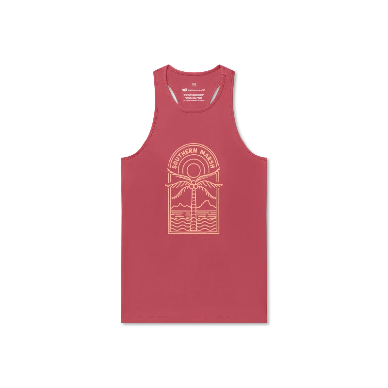 Maui Racerback Tank - Palm