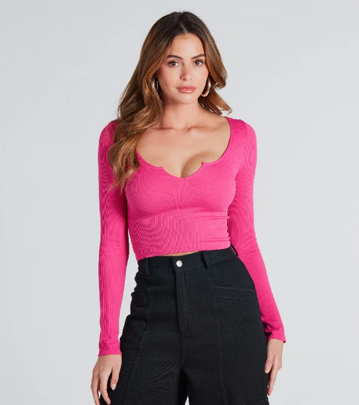 Flawless Energy Long Sleeve Crop Top