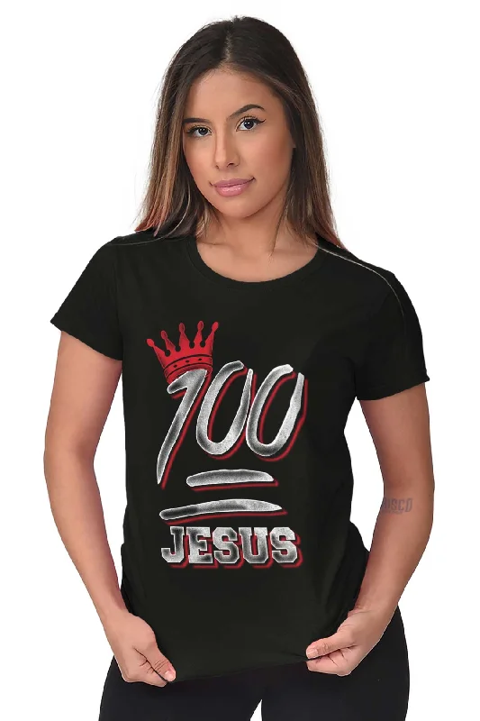 100 Jesus Ladies T Shirt