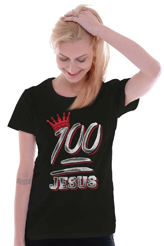 100 Jesus Ladies T Shirt