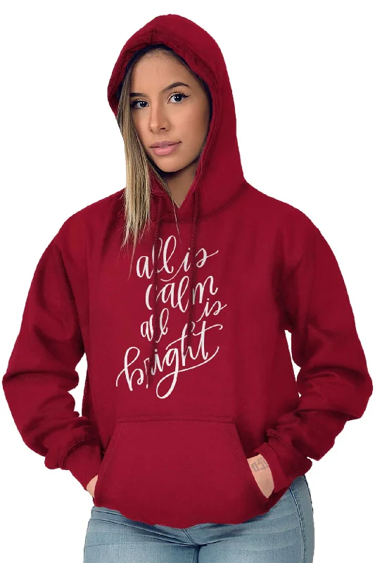 All Is Calm Christmas Hoodie