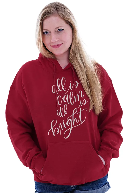 All Is Calm Christmas Hoodie