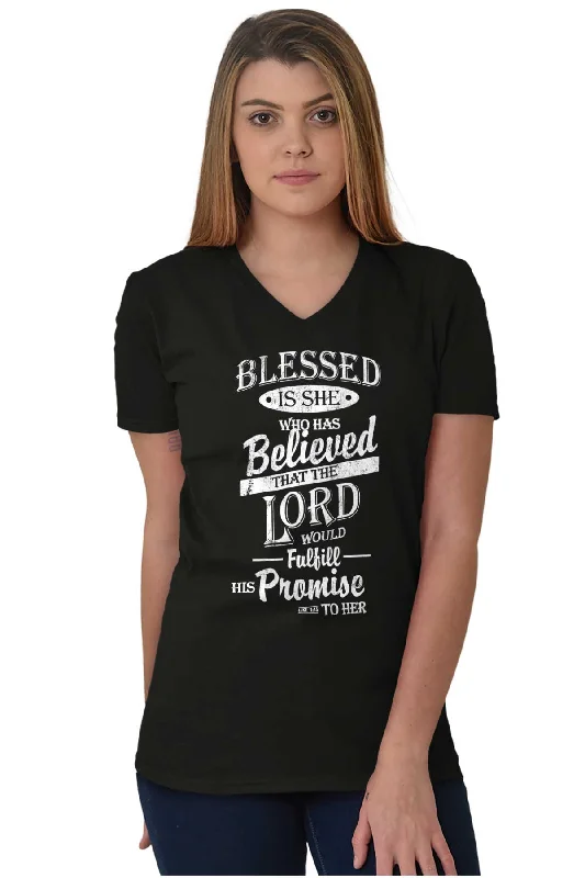 Blessed is V-Neck T-Shirt