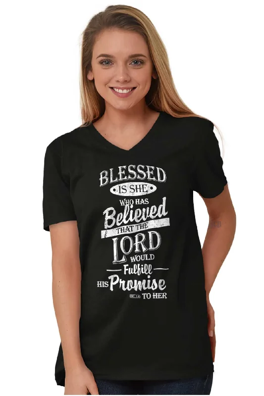 Blessed is V-Neck T-Shirt