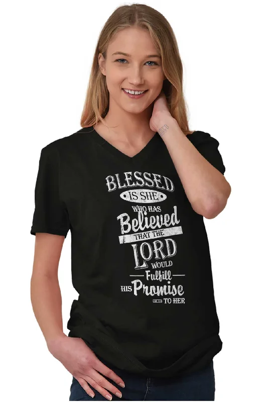 Blessed is V-Neck T-Shirt