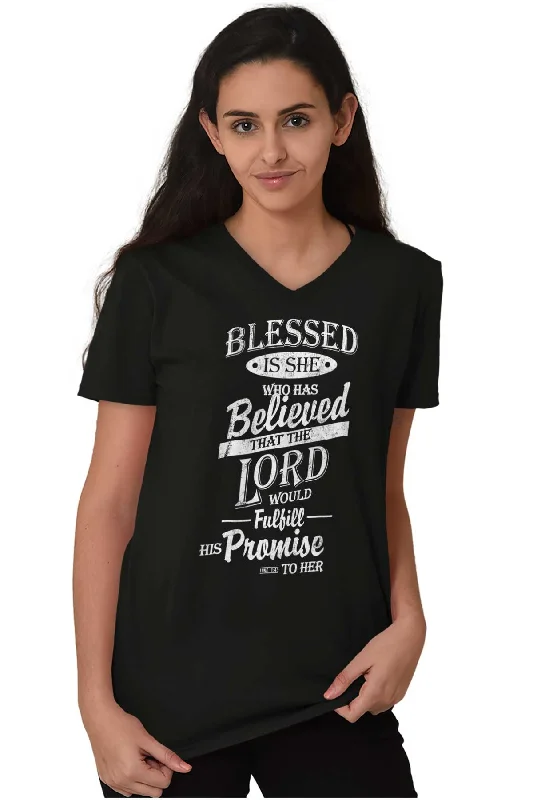 Blessed is V-Neck T-Shirt