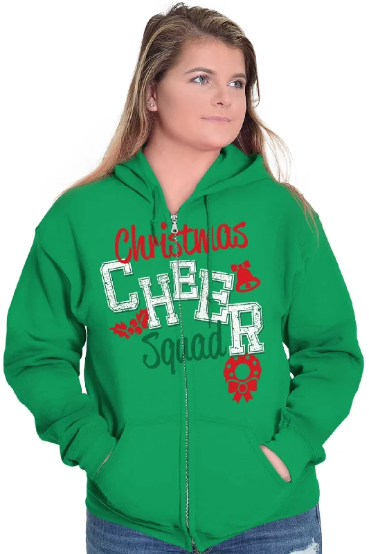 Cheer Squad Christmas Zip Hoodie