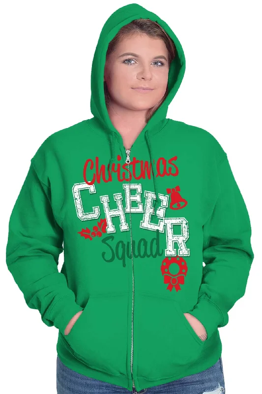 Cheer Squad Christmas Zip Hoodie