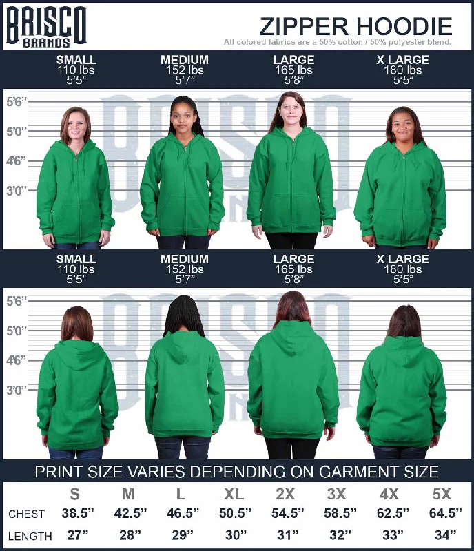 Cheer Squad Christmas Zip Hoodie