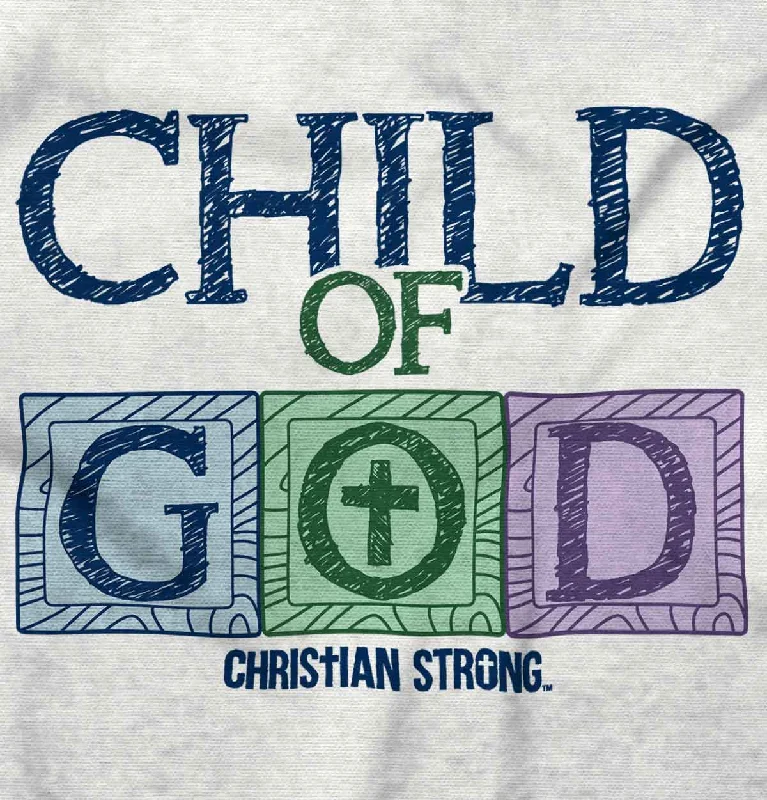 Child of God Toddler Ruffle Bottom T-shirt