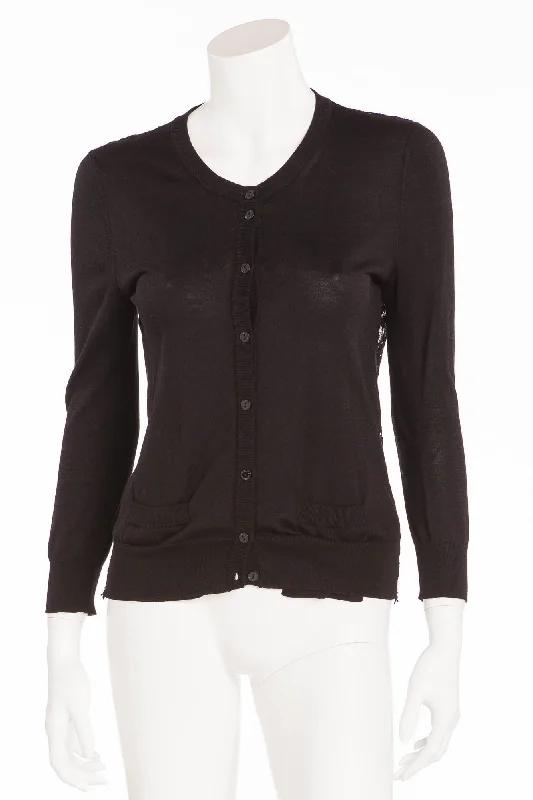 Dolce & Gabbana  - Black Lace Cardigan -IT 42