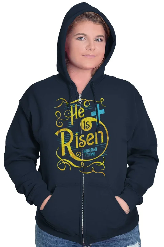 He Is Risen Zip Hoodie