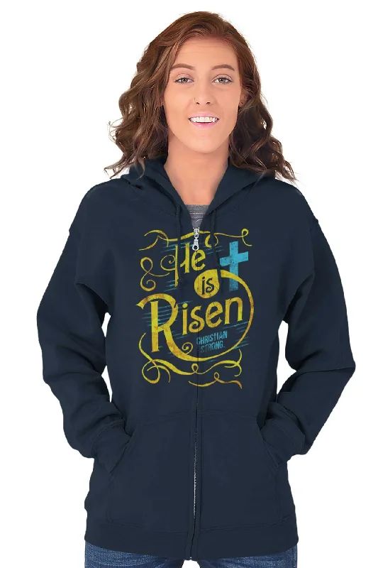 He Is Risen Zip Hoodie