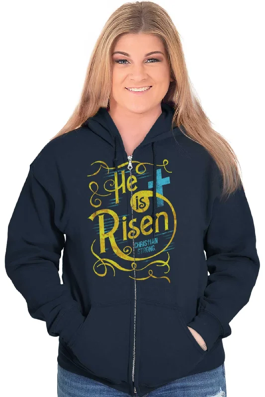 He Is Risen Zip Hoodie