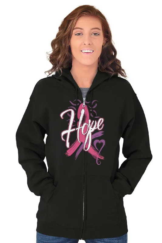 Breast Cancer Awareness Zip Hoodie