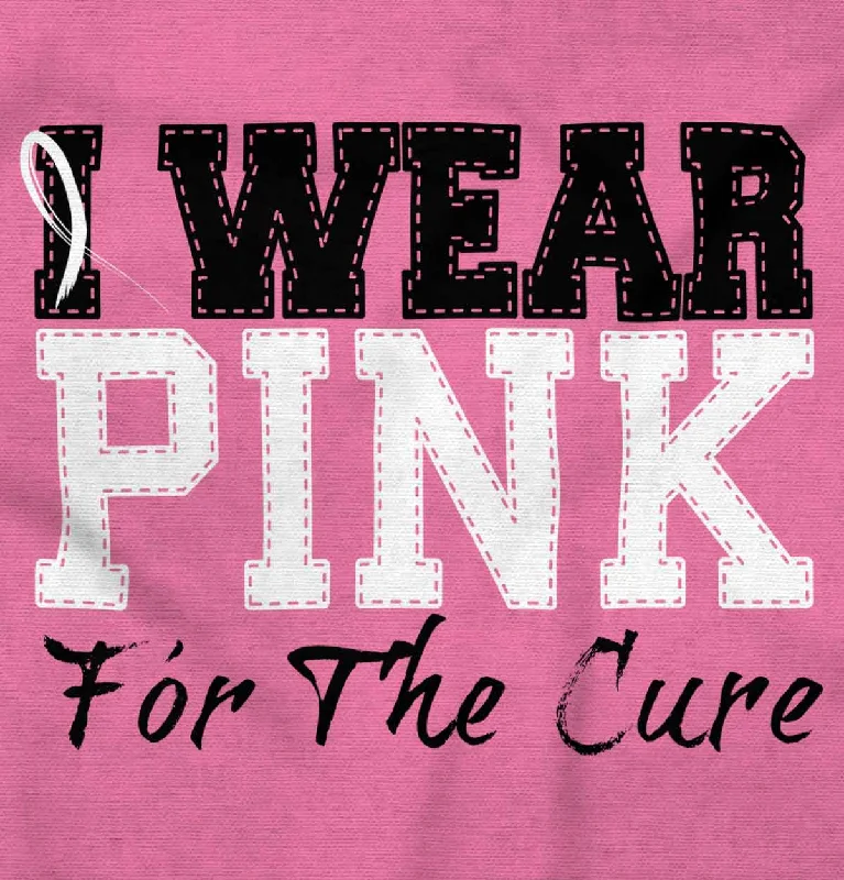 Breast Cancer Awareness Junior Fit V-Neck T Shirt