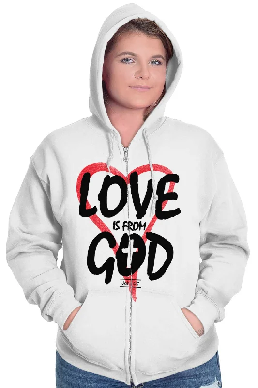 Love is From God Zip Hoodie