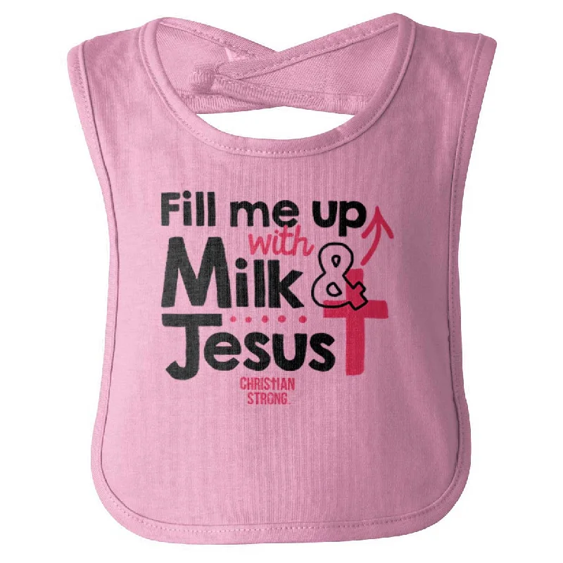 Milk And Jesus Infant Baby Bib