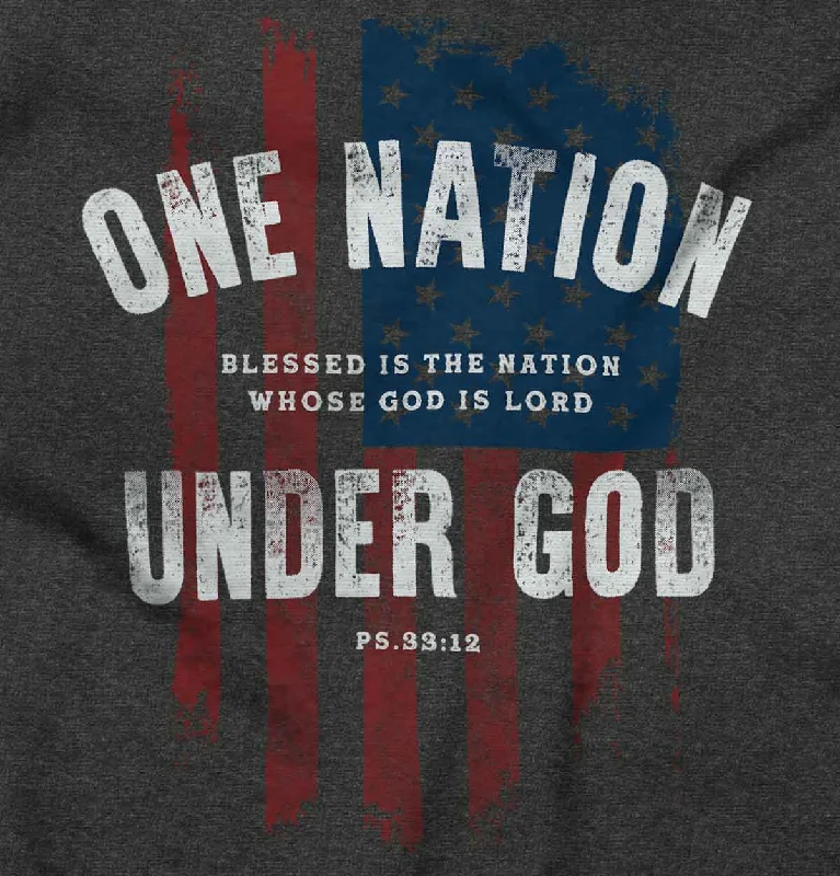 One Nation Under God Crop Top Hoodie