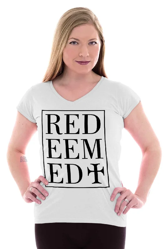 Redeemed Junior Fit V-Neck T-Shirt